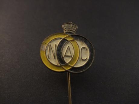 NAC Breda voetbalclub logo met zilverkleurig kroontje